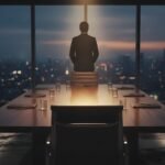 The facade of Bombay House at night, representing the silent power of the Tata legacy.