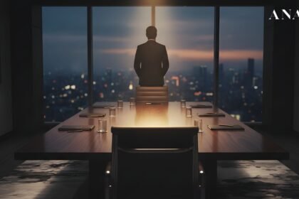 The facade of Bombay House at night, representing the silent power of the Tata legacy.