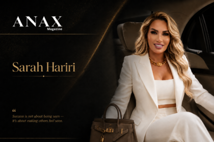 Sarah Hariri featured by ANAX Magazine as a strategic business connector and global entrepreneur